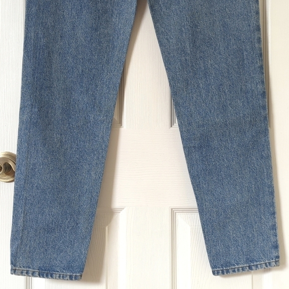Riders 90's Vintage Deadstock Medium Wash High Rise Easy Fit Tapered Leg Jeans 5 - Picture 6 of 16